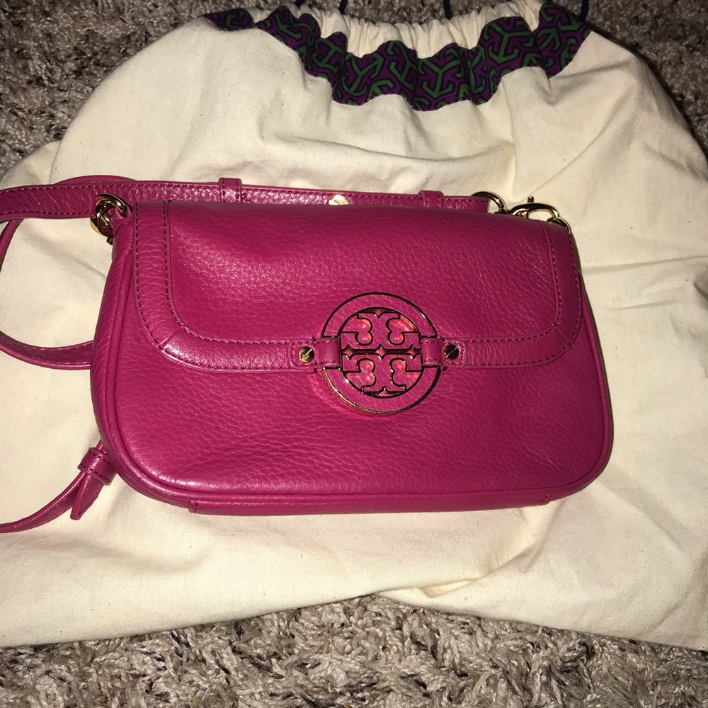 Authentic Tory Burch Amanda Mini crossbody pink